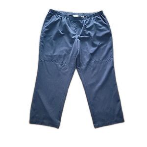 Allison Daley II Pull On Pants ~ Sz 24W ~ Dark Blue ~ High Rise ~ 28.5" Inseam